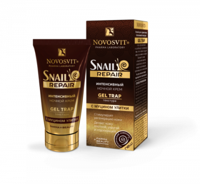 Купить novosvit (новосвит) snail repair крем для лица ночной интенсивный с муцином улитки, 50мл в Богородске