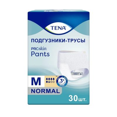 Купить tena proskin pants normal (тена) подгузники-трусы размер m, 30 шт в Богородске