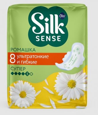 Купить ola! (ола) прокладки silk sens ultra deo супер ромашка, 8 шт в Богородске
