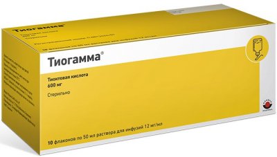Купить тиогамма, раствор для инфузий 12мг/мл, флакон 50мл, 10 шт в Богородске