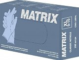 Перчатки Matrix смотровые нитриловые нестерильные неопудренные текстурированные, размер XL, 50 пар, голубые