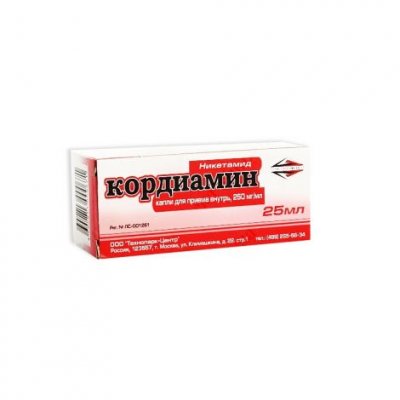Купить кордиамин, капли для приема внутрь 250мг/мл, флакон 25мл в Богородске