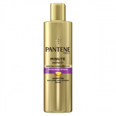 Купить pantene pro-v (пантин) шампунь minute miracle мицелярный интенсивное питание волос, 270 мл в Богородске