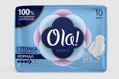 Купить ola! (ола) прокладки classic нормал с сеточкой, 10 шт в Богородске