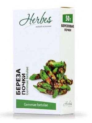Купить березовые почки herbes (хербес), пачка 50г_бад в Богородске