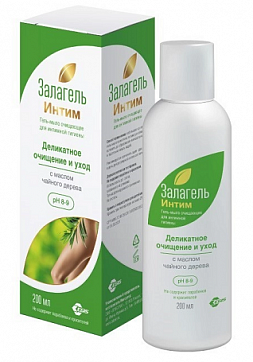 Залагель Интим, гель-мыло очищающее для интимной гигиены 200 мл