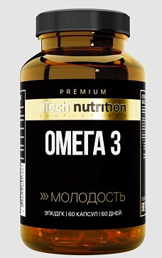 Atech Nutrition Premium (Атех Нутришн Премиум) Омега 3, капсулы массой 1350 мг 60 шт БАД