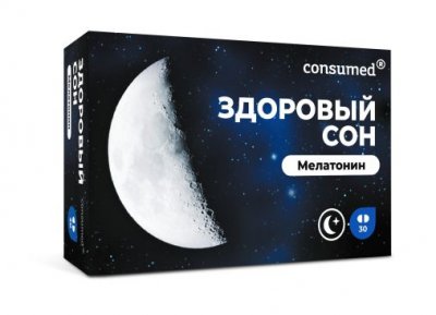 Купить мелатонин здоровый сон консумед (consumed), капсулы 360мг, 30 шт бад в Богородске