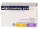 Купить сонирид дуо набор: тамсулозин (капсулы с модифиц высв 0,4мг), финастерид (таблетки, покрытые плен оболочкой 5мг), 60шт в Богородске