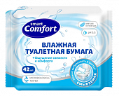 Купить смарт комфорт (smart comfort) бумага туалетная влажная, 42 шт в Богородске