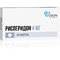 Купить рисперидон, таблетки, покрытые пленочной оболочкой 4мг, 20 шт в Богородске