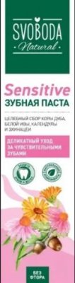 Купить svoboda natural (свобода натурал) зубная паста sensitive 124 гр в Богородске