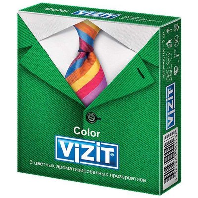 Купить презервативы визит color, цветные аромат. №3 (condomi, германия) в Богородске