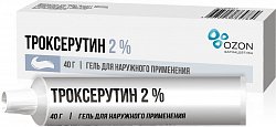Купить троксерутин, гель для наружного применения 2%, 40г в Богородске