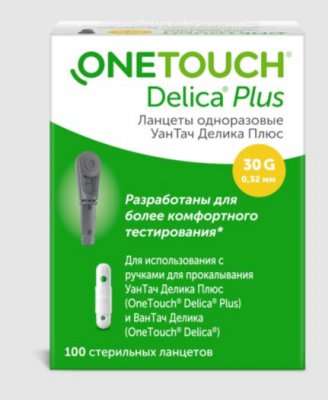 Купить ланцеты one touch delica+ (уан тач), 100 шт в Богородске