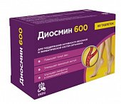 Купить диосмин 600, таблетки покрытые оболочкой массой 1,1г, 60 шт бад в Богородске
