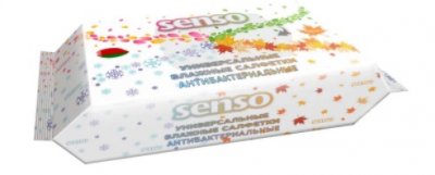 Купить senso (сенсо) салфетки влажные универсальные антибактериальные 100шт в Богородске