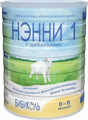 Купить нэнни 1 смесь на основе натурального козьего молока с пребиотиками с рождения, 800г в Богородске