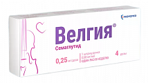 Купить велгия, раствор для подкожного введения 0.25 мг/доза 1,5мл шприц-ручка 1шт с иглами 5шт в Богородске