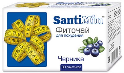 Купить сантимин, черника чай пак №30_бад (советевропродукт, россия) в Богородске