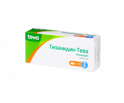 Купить тизанидин-тева, таблетки 2мг, 30шт в Богородске