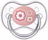Купить canpol (канпол) пустышка круглая силиконовая 6-18 месяцев newborn baby розовая 1 шт в Богородске