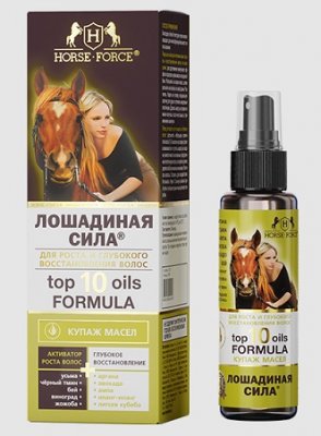 Купить лошадиная сила (horse forse) купаж масел для волос восстановление и рост, 100мл в Богородске