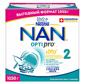 Купить nan 2 optipro (нан) смесь сухая для детей с 6 месяцев, 1050г в Богородске
