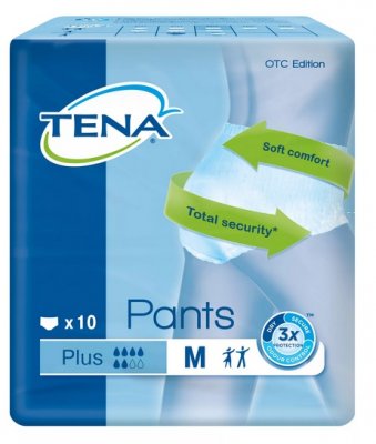 Купить tena (тена) подгузники-трусы, pants plus m, 10 шт в Богородске