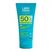 Купить librederm bronzeada (либридерм) крем солнцезащитный для лица и зоны декольте, 50мл spf50 в Богородске