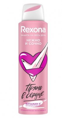 Купить rexona (рексона) антиперспирант-аэрозоль нежно и сочно, 150мл в Богородске