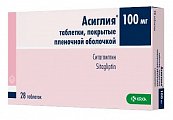 Купить асиглия, таблетки покрытые пленочной оболочкой 100мг, 28шт в Богородске