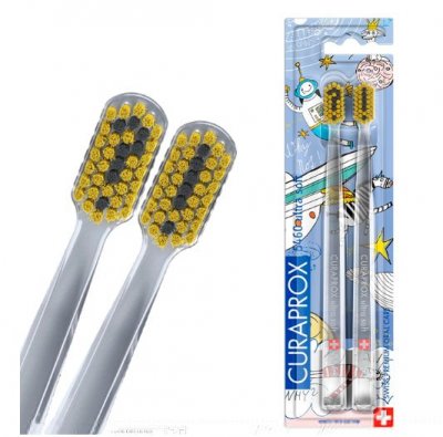 Купить curaprox ultrasoft duo hento toto edition (курапрокс) набор зубных щеток, 2 шт в Богородске