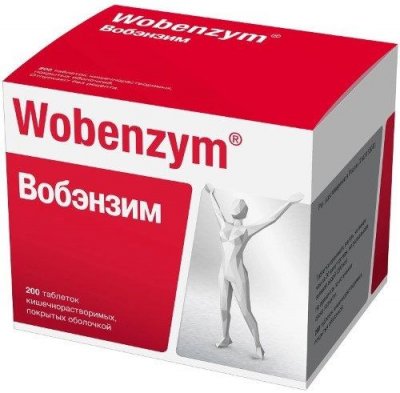 Купить вобэнзим, таблетки кишечнорастворимые, покрытые оболочкой, 200 шт в Богородске