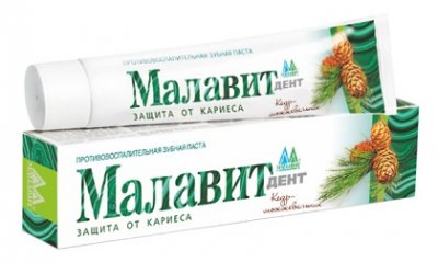 Купить малавит-дент, зубная паста кедр и можжевельник, 75мл в Богородске