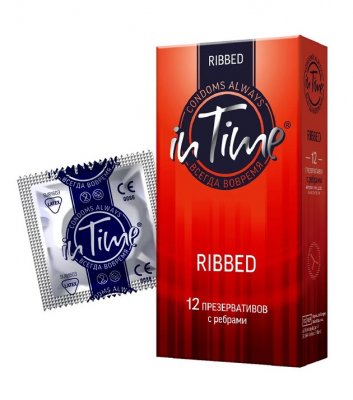 Купить in time (ин тайм) презервативы ребристые 12шт в Богородске