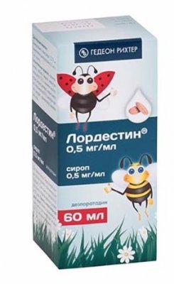 Купить лордестин, сироп 0,5мг/мл 60мл (гедеон рихтер оао, румыния) от аллергии в Богородске