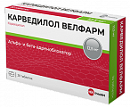 Купить карведилол велфарм, таблетки 12,5мг 30шт в Богородске