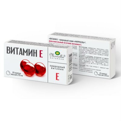 Купить витамин е мирролла, капс 0,2 №20_бад  в Богородске