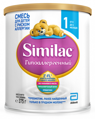 Купить симилак (similac) 1 гипоаллергенный смесь молочная 375г в Богородске
