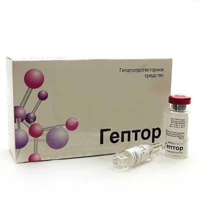 Купить гептор, лиофилизат для приготовления раствора для внутривенного и внутримышечного введения 400мг+растворилель 5мл, 5 шт в Богородске