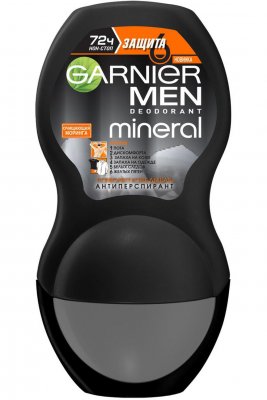 Купить garnier men mineral (гарньер) дезодорант-антиперспирант защита 6 72 часа ролик, 50мл в Богородске