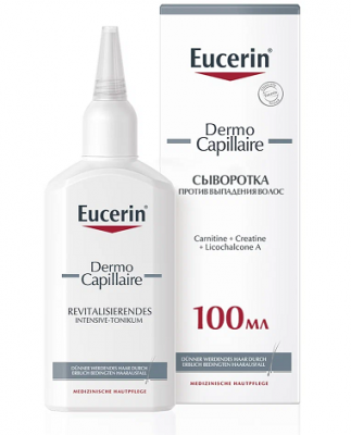Купить eucerin dermo capillaire (эуцерин) сыворотка против выпадения волос 100 мл в Богородске
