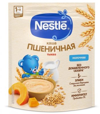 Купить nestle (нестле) каша молочная пшеничная с тыквой, 220г в Богородске