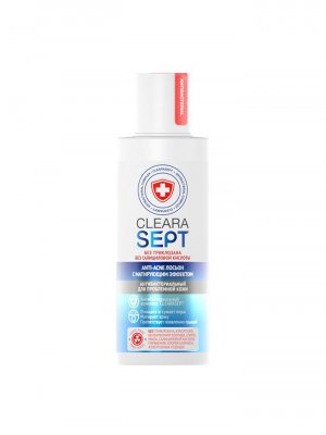Купить clearasept anti-acne (креласепт) лосьон антибактериальный для проблемной кожи с матирующим эффектом, 150мл в Богородске