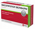 Купить бисопролол велфарм, таблетки покрытые пленочной оболочкой 5 мг, 90 шт в Богородске