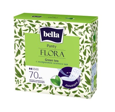 Купить bella (белла) прокладки panty flora с экстрактом зеленого чая 70 шт в Богородске