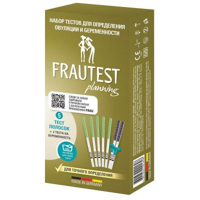 Купить тест для определения овуляции frautest (фраутест) planning+тест для определения беременности, 2 шт в Богородске