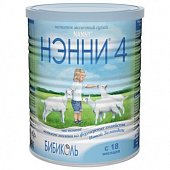 Купить нэнни 4 смесь на основе натурального козьего молока с пребиотиками с 18 месяцев, 400г в Богородске