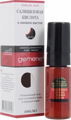 Купить gemene (дженеме) гель косметический для лица салициловая кислота в ивовом настое, 20мл в Богородске